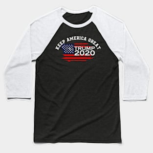 Keep America Trump 2020 Election Usa Flag Donald Baseball T-Shirt